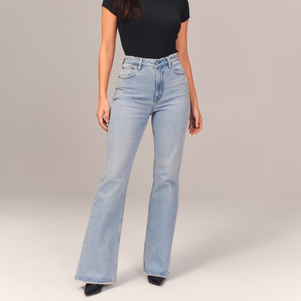 Abercrombie curve love vintage flare intro high rise jeans
